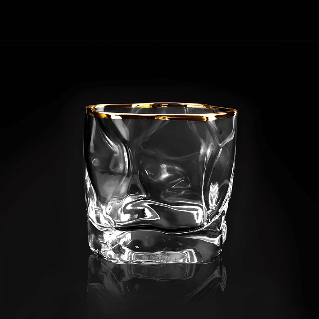 Gold Hoshi Japanese Crystal Whisky Glass