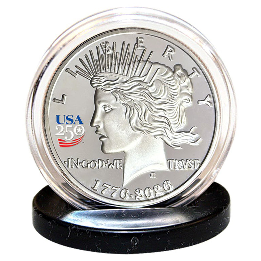 America's 250th Anniversary Peace Dollar Nickel Silver Proof Coin